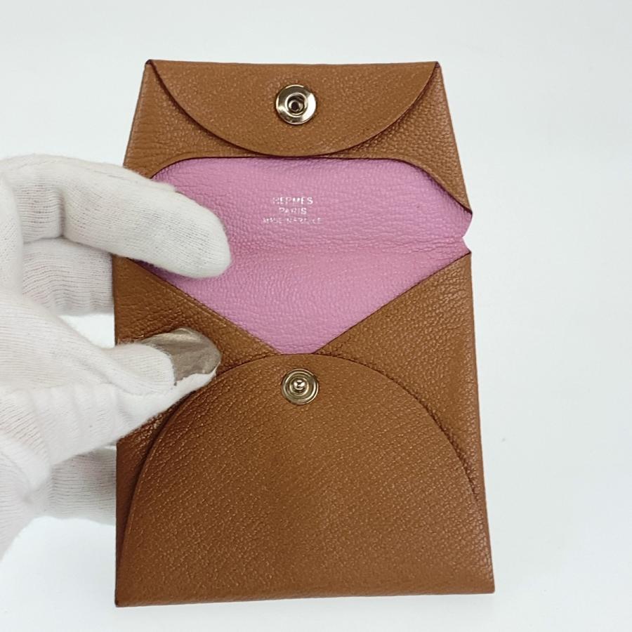 美品 HERMES バスティア ケブ ラチョ モーヴ シルベストル シェブルミゾル コインケース コンパクトウォレット Z刻印 レディース 403371 | HERMES | 06