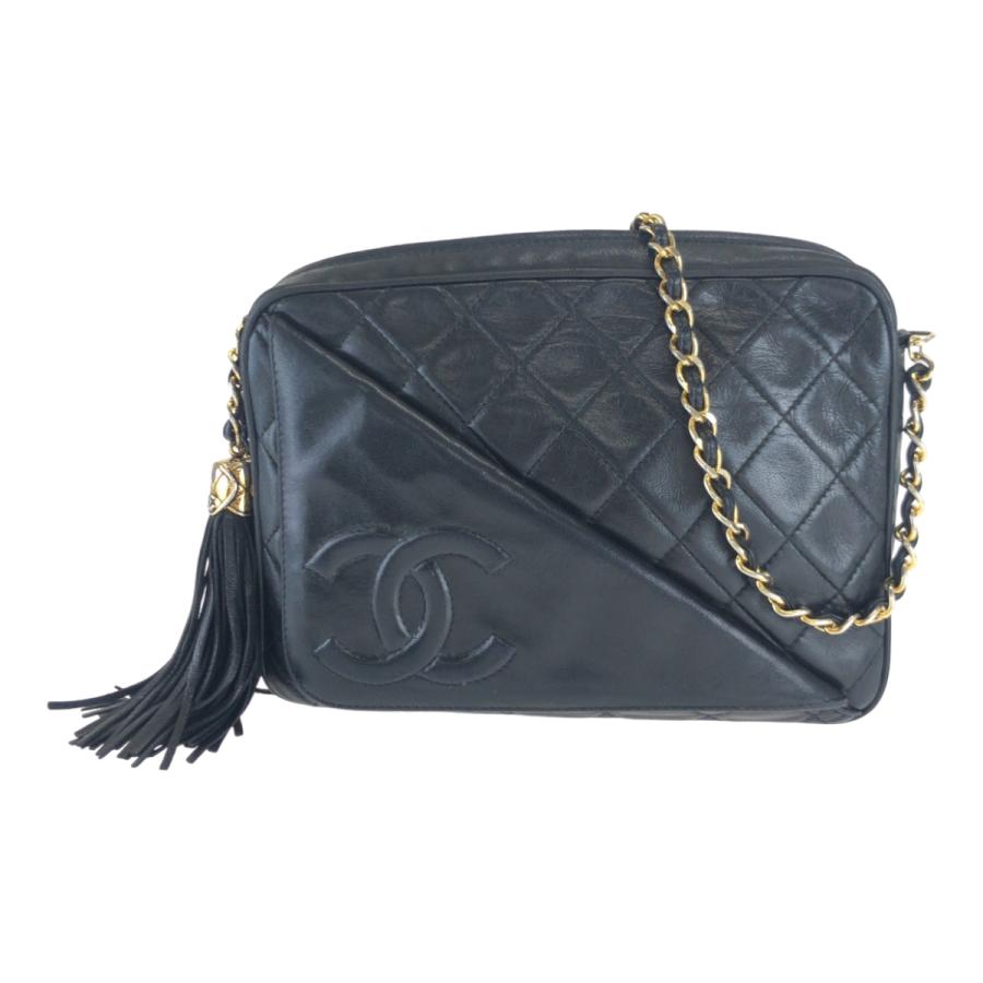 専用ページ　CHANELシャネル ヴィンテージ品　マトラッセ　ショルダーバッグ CHANEL 美品 シャネル ヴィンテージ マトラッセ ココマーク ブラック