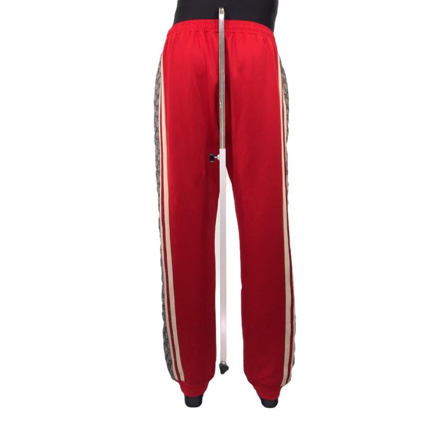 美品 GUCCI グッチ テクニカルジャージ サイドライン GG柄 サイズL レッド 545603 XJAC0 トラックパンツ ジャージー 403570 | GUCCI | 03