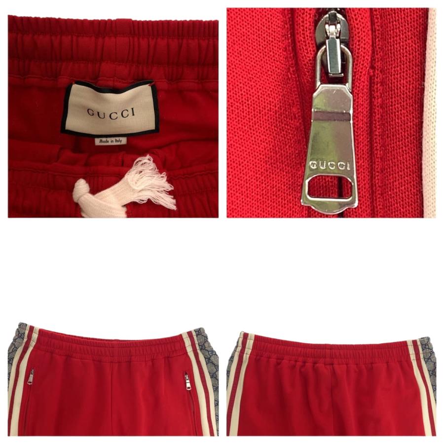 美品 GUCCI グッチ テクニカルジャージ サイドライン GG柄 サイズL レッド 545603 XJAC0 トラックパンツ ジャージー 403570 | GUCCI | 05