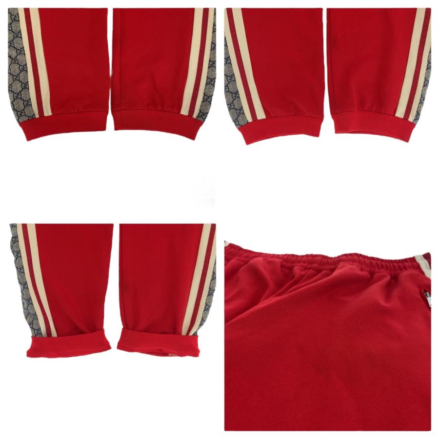美品 GUCCI グッチ テクニカルジャージ サイドライン GG柄 サイズL レッド 545603 XJAC0 トラックパンツ ジャージー 403570 | GUCCI | 06