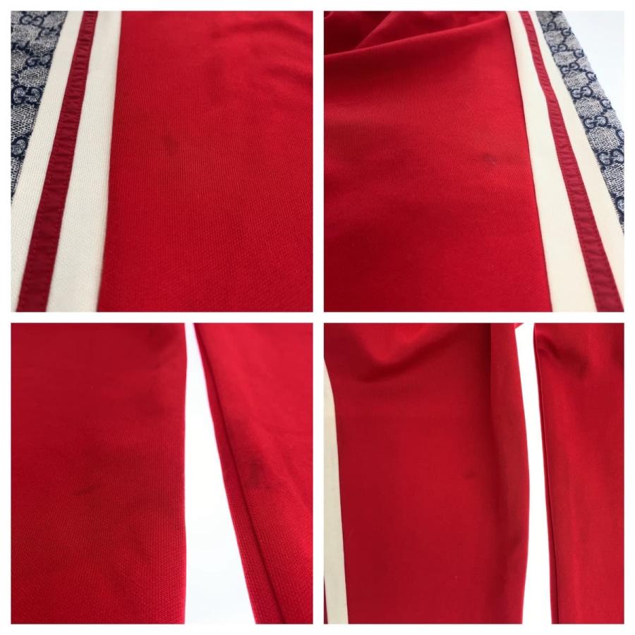 美品 GUCCI グッチ テクニカルジャージ サイドライン GG柄 サイズL レッド 545603 XJAC0 トラックパンツ ジャージー 403570 | GUCCI | 07