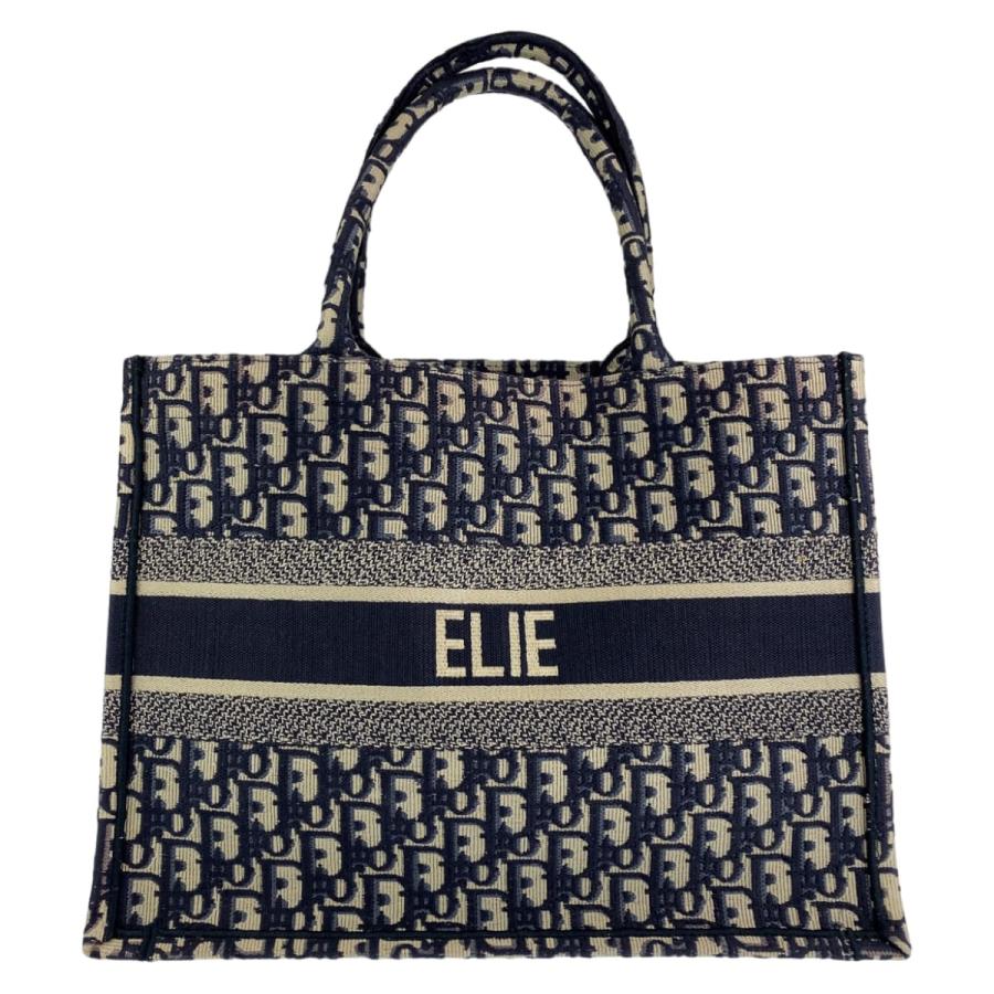 Dior ディオール トロッター ブックトート スモール ネイビー 紺 白