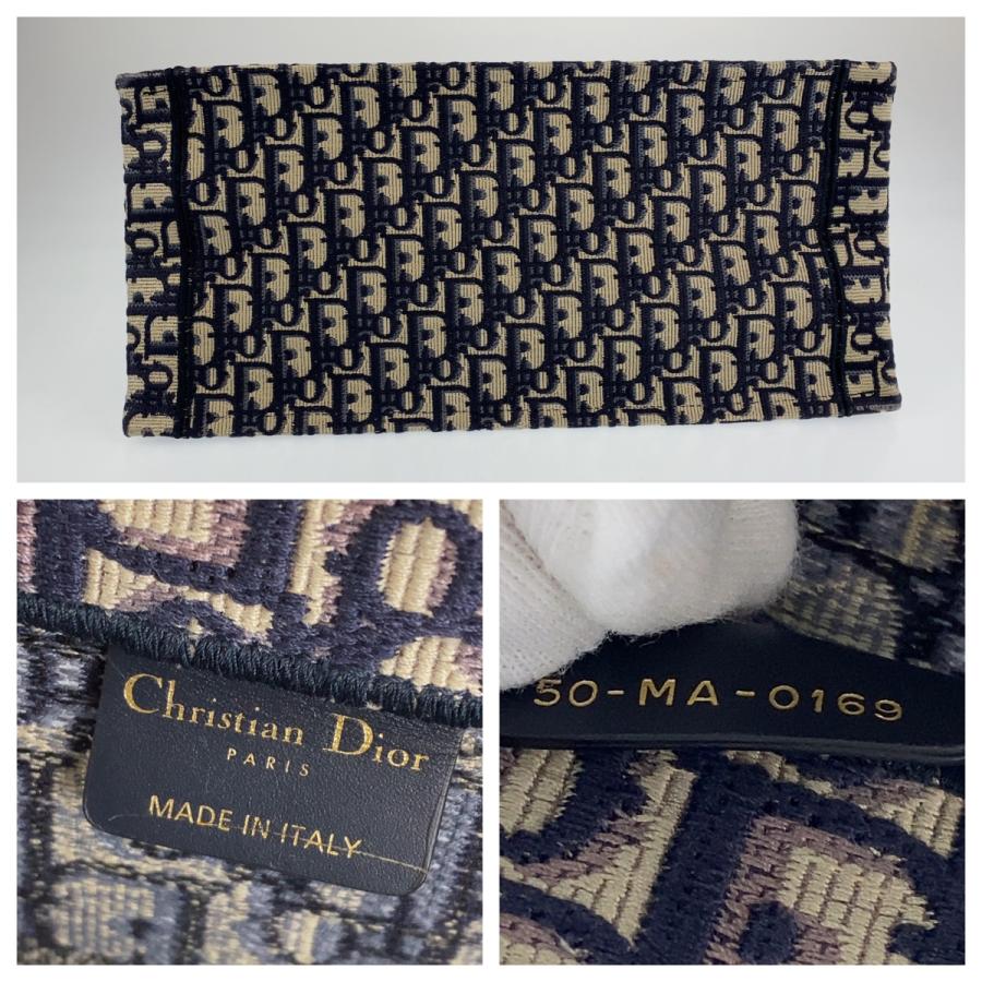 Dior ディオール トロッター ブックトート スモール ネイビー 紺 白