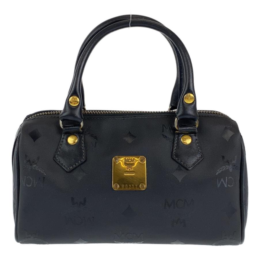 MCM（エムシーエム） ロゴグラム ブラック 黒 ゴールド金具 レザー