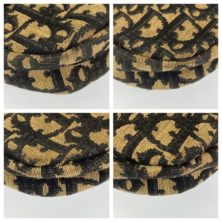 【美品】Dior ハンドバッグ トロッター 2way ゴールド金具 ネイビー Christian Dior クリスチャンディオール トロッター ネイビー