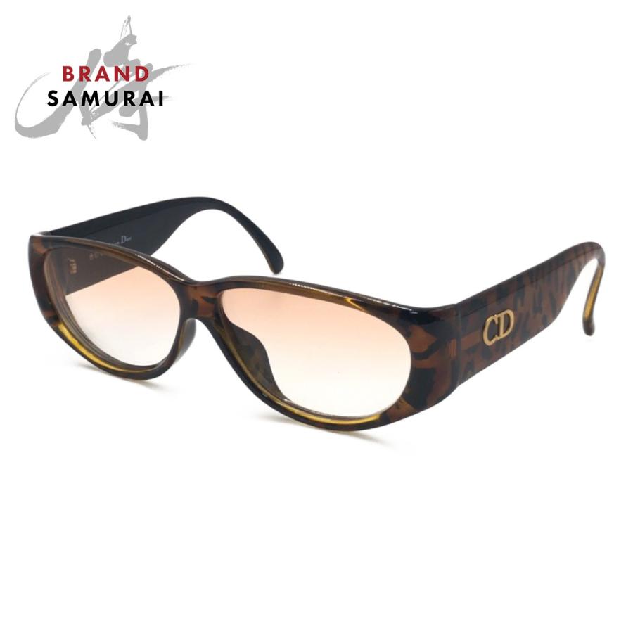 Christian Dior クリスチャンディオール ブラウン 茶 ゴールド金具