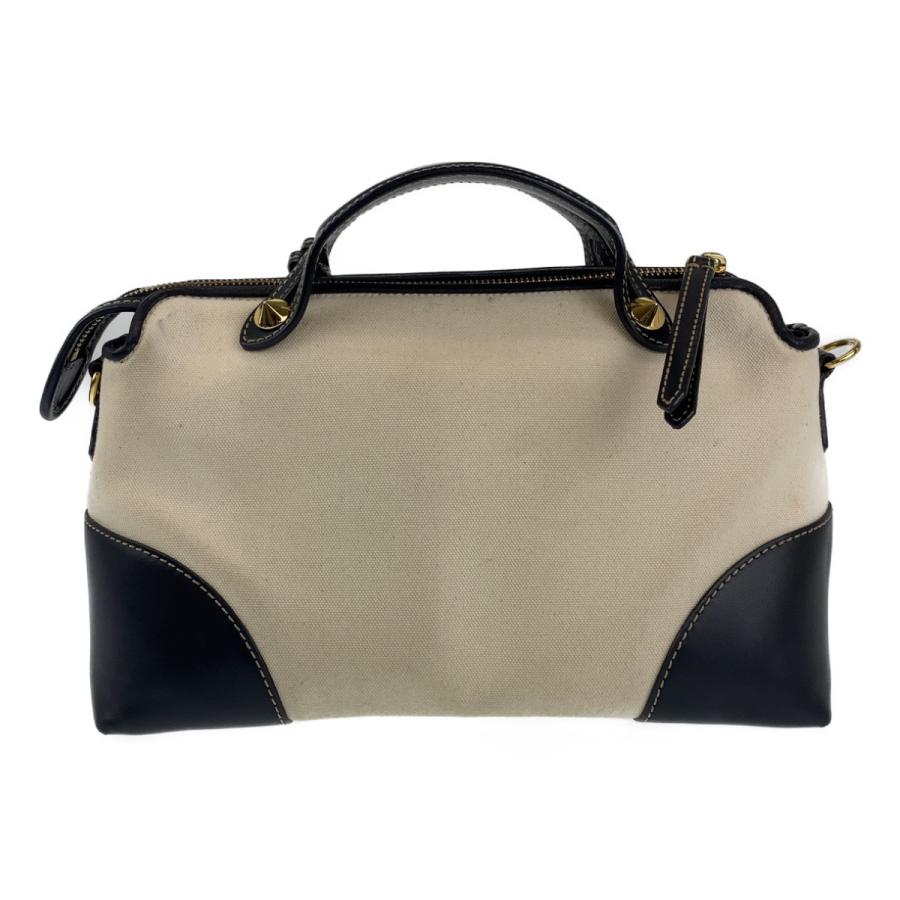 FENDI 美品 フェンディ バイザウェイ ホワイト ブラック キャンバス 8BL146 ACNW 斜め掛け ショルダーバッグ ポシェット ...