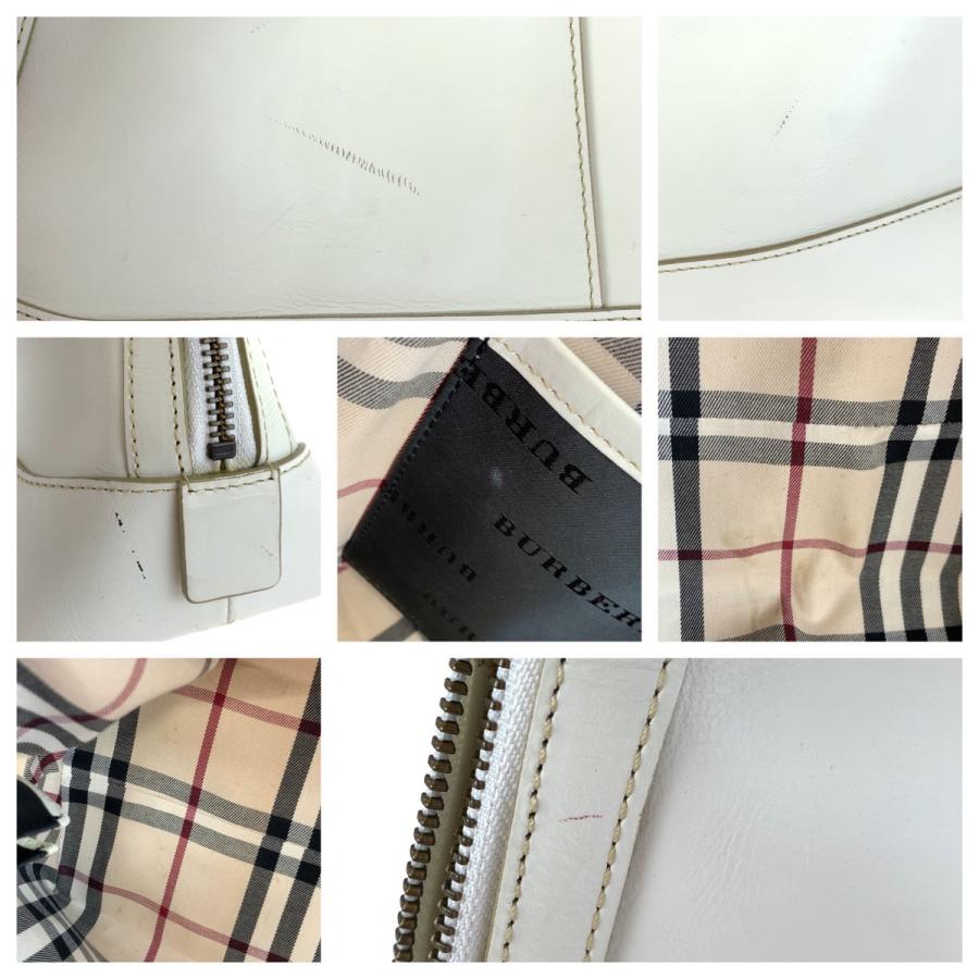 【美品】Burberry レザー ハンドバッグ フォーマル ゴールド金具 BURBERRY バーバリー ロゴ金具 ハンドバッグ レザー レディース