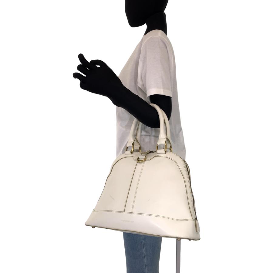 BURBERRY（バーバリー） ホワイト 白 ゴールド金具 レザー 