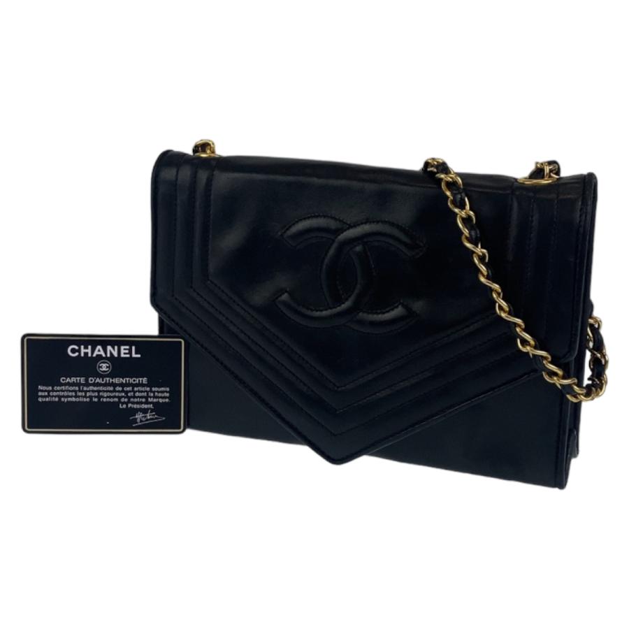 CHANEL シャネル ヴィンテージ アドモアゼル ココマーク ブラック 黒 