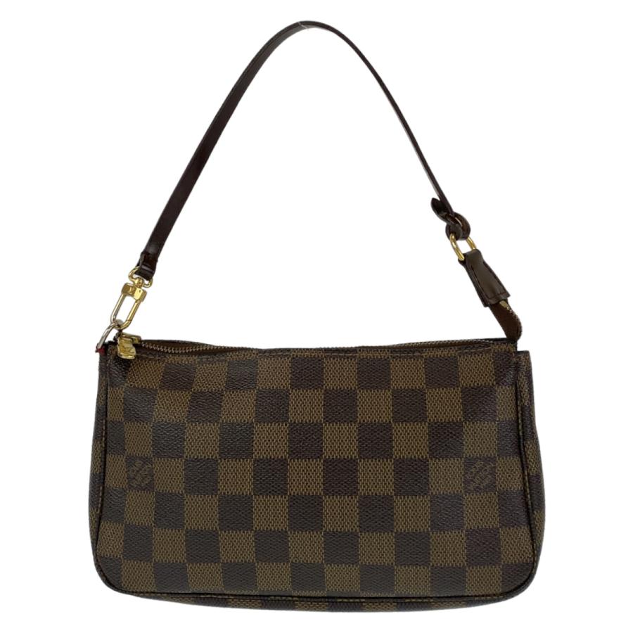 LOUIS VUITTON ルイヴィトン ダミエ ポシェットアクセソワール ブラウン 茶 PVC N51985 ポーチ アクセサリーポーチ レディース 404255 | LOUIS VUITTON | 01