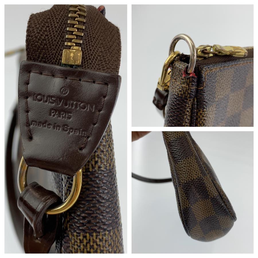 LOUIS VUITTON ルイヴィトン ダミエ ポシェットアクセソワール ブラウン 茶 PVC N51985 ポーチ アクセサリーポーチ レディース 404255 | LOUIS VUITTON | 05