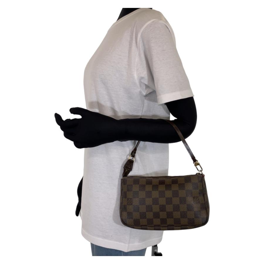 LOUIS VUITTON ルイヴィトン ダミエ ポシェットアクセソワール ブラウン 茶 PVC N51985 ポーチ アクセサリーポーチ レディース 404255 | LOUIS VUITTON | 06