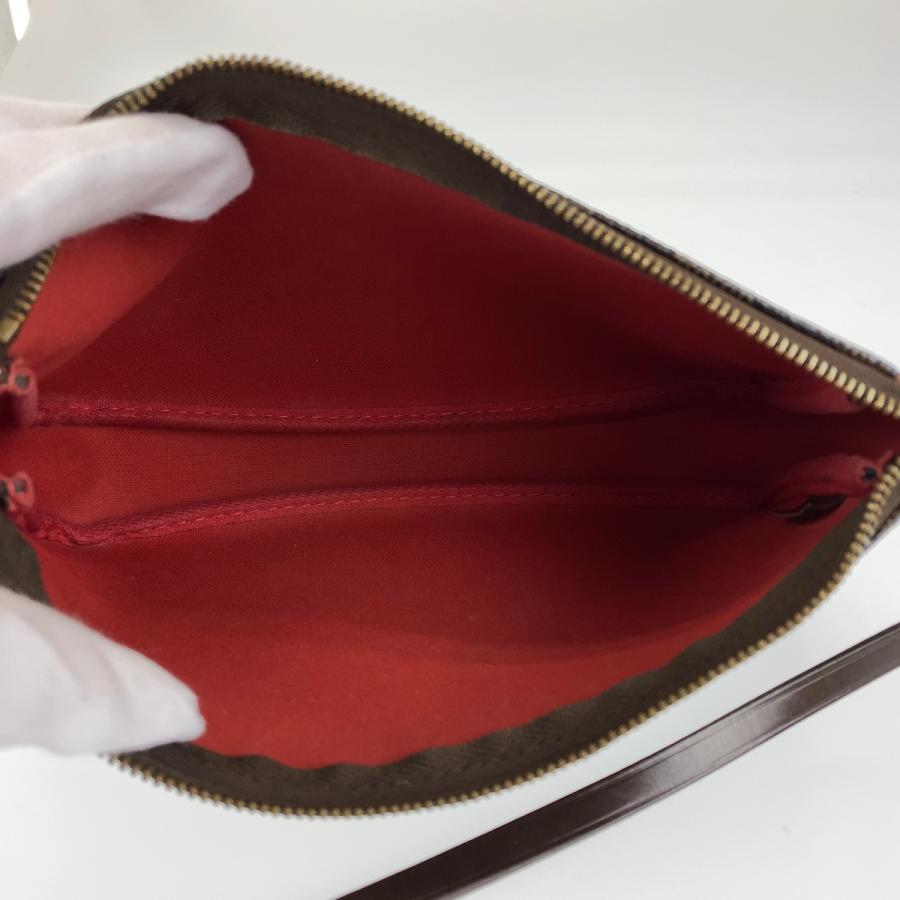 LOUIS VUITTON ルイヴィトン ダミエ ポシェットアクセソワール ブラウン 茶 PVC N51985 ポーチ アクセサリーポーチ レディース 404255 | LOUIS VUITTON | 08