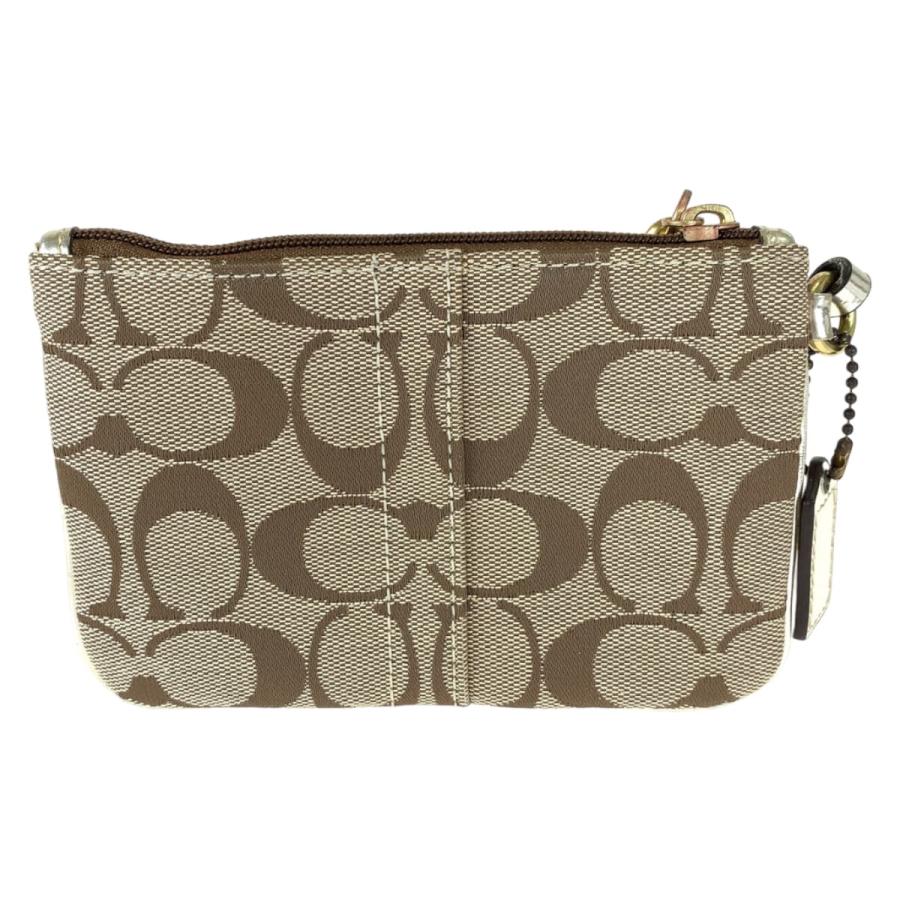 COACH コーチ シグネチャー ブラウン 茶 ゴールド キャンバス ポーチ 小物入れ レディース 404282 | COACH | 01