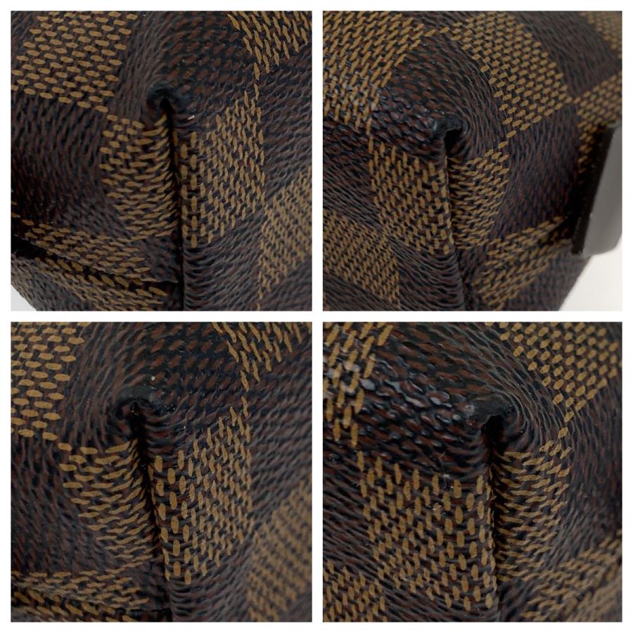 LOUIS VUITTON ルイヴィトン ダミエ ポシェット コスメティック ブラウン PVC メイクポーチ 化粧ポーチ レディース 404302 | LOUIS VUITTON | 04