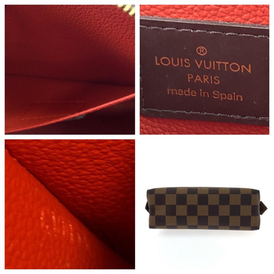 LOUIS VUITTON ルイヴィトン ダミエ ポシェット コスメティック ブラウン PVC メイクポーチ 化粧ポーチ レディース 404302 | LOUIS VUITTON | 06