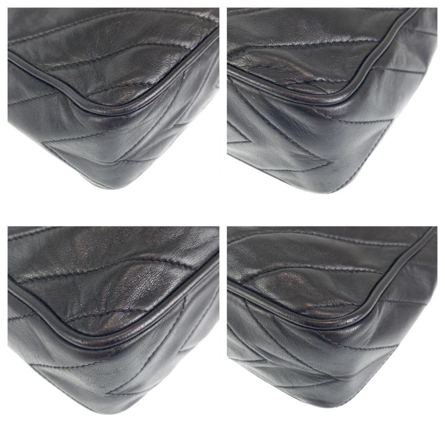 CHANEL シャネル ダイヤステッチ ココマーク フリンジ ブラック CHANEL シャネル ダイヤステッチ ココマーク フリンジ ブラック