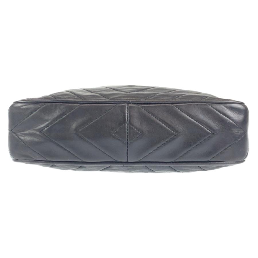CHANEL シャネル ダイヤステッチ ココマーク フリンジ ブラック CHANEL シャネル ダイヤステッチ ココマーク フリンジ ブラック
