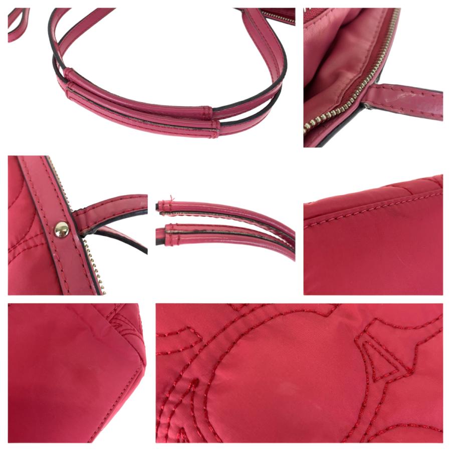 COACH（コーチ） 美品 シグネチャー ステッチ ストライプ ピンク
