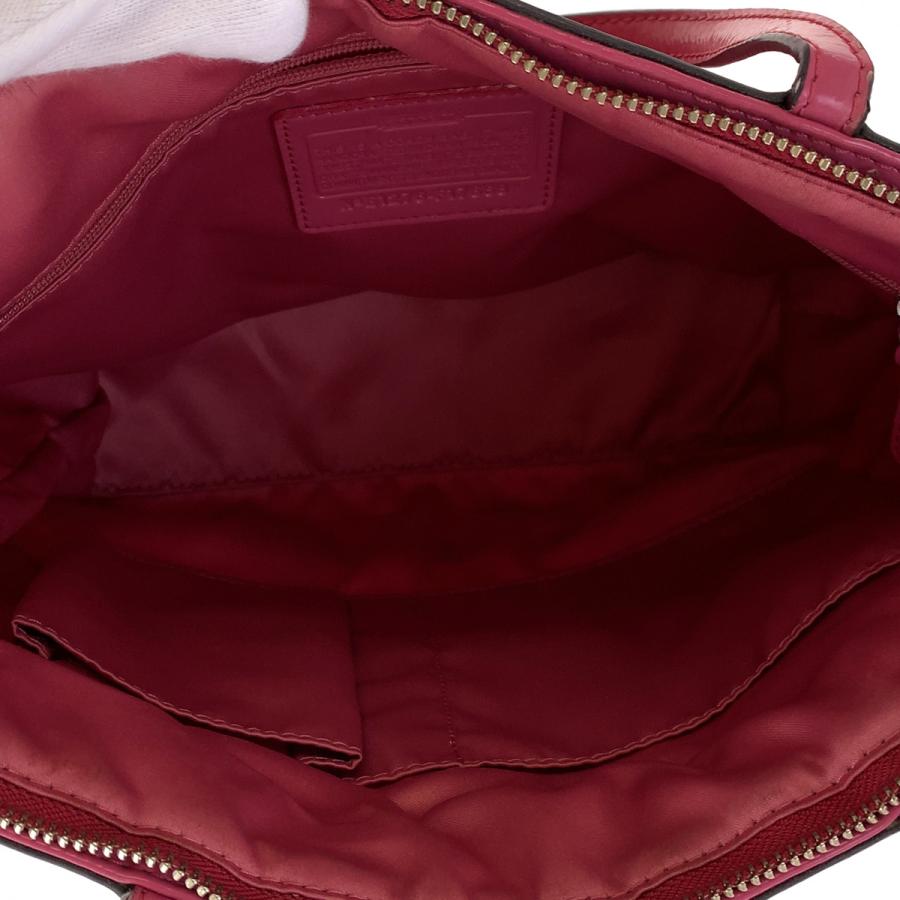 COACH（コーチ） 美品 シグネチャー ステッチ ストライプ ピンク