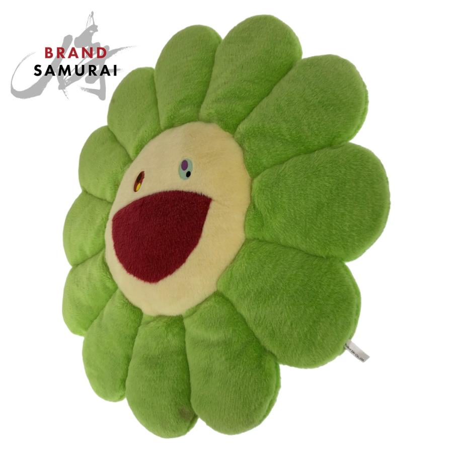 カイカイキキ kaikaikiki 村上隆 マルチカラー 黄緑 コットン フラワークッション ピロー レディース 404509 | 