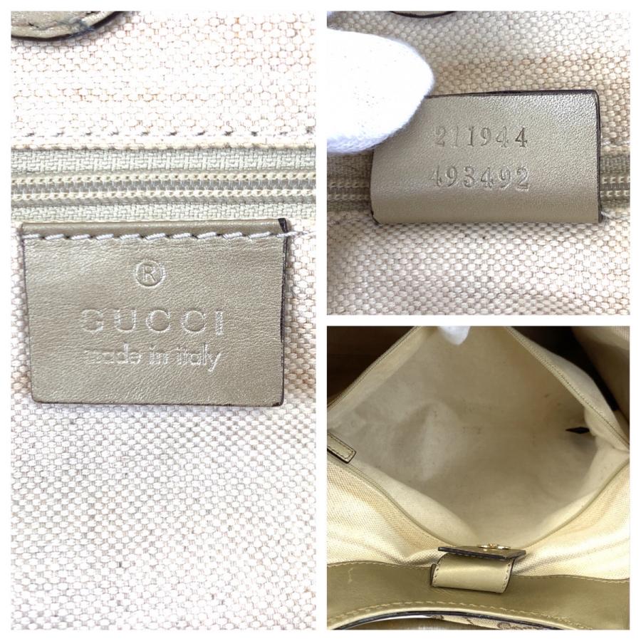 GUCCI（グッチ） 美品 スーキー ブラウン GGキャンバス/レザー 211944