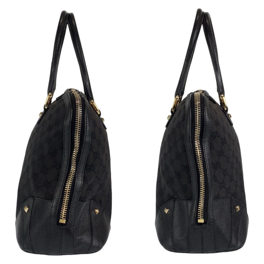 GUCCI（グッチ） ブラック 黒 ゴールド金具 GGキャンバス レザー