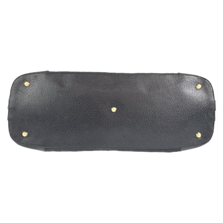 GUCCI（グッチ） ブラック 黒 ゴールド金具 GGキャンバス レザー