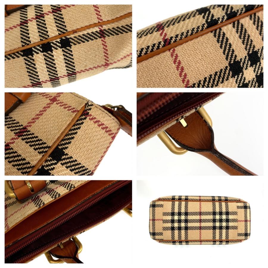 BURBERRY バーバリー ノバチェックレザー ハンドバッグ BURBERRY（バーバリー） ノバチェック ハンドバッグ ミニトート