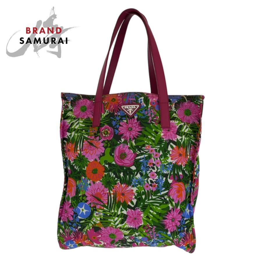PRADA（プラダ） 美品 テスート ピンク 桃色 マルチカラー ナイロン