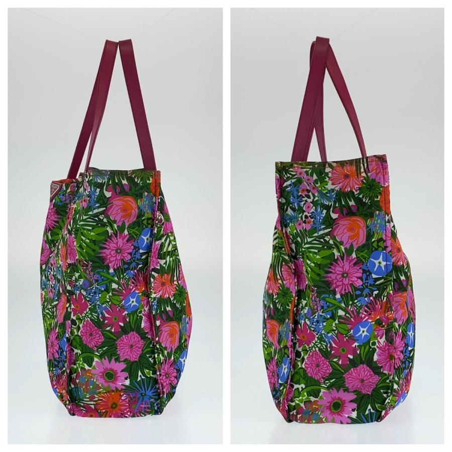 PRADA 美品 プラダ テスート ピンク 桃色 マルチカラー ナイロン