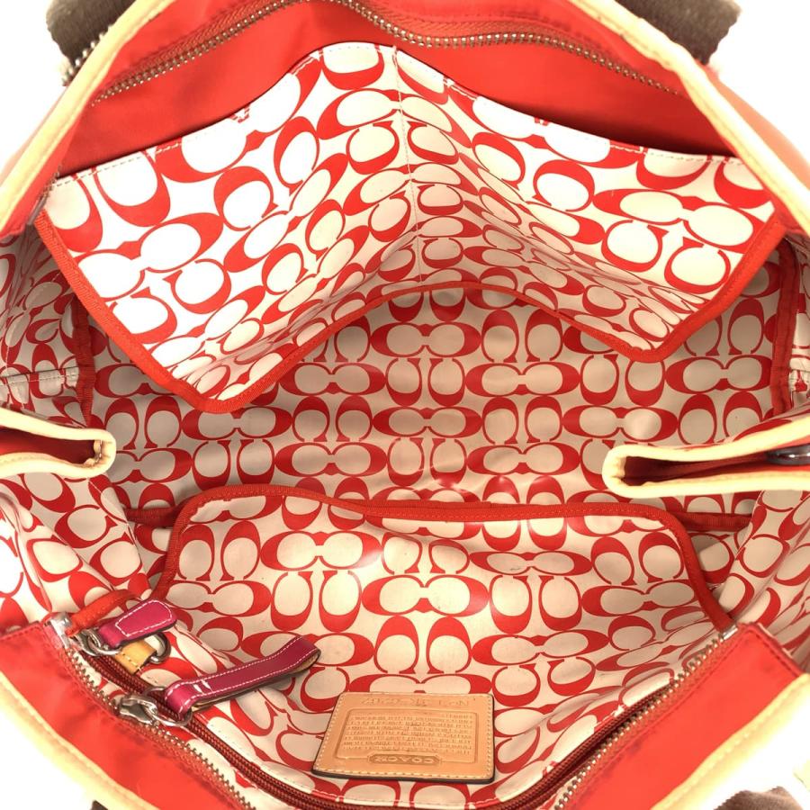 COACH（コーチ） シグネチャー ハンプトンズ ウィークエンド オレンジ 