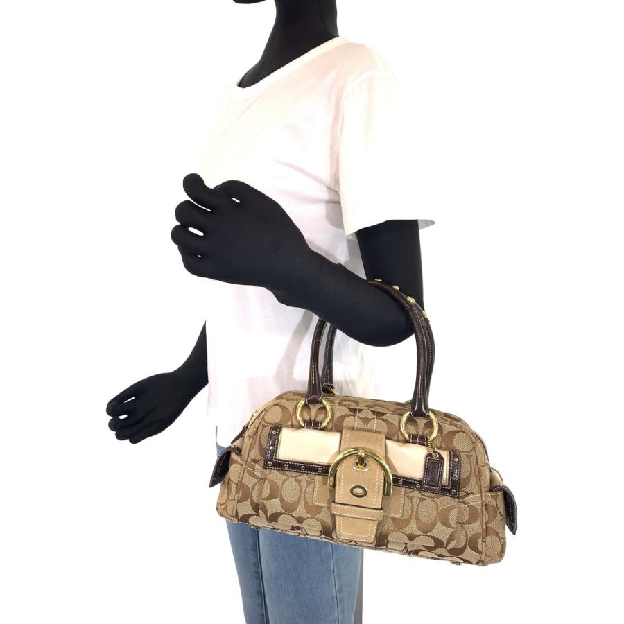 COACH（コーチ） シグネチャー ベージュ ブラウン 茶 キャンバス 6423