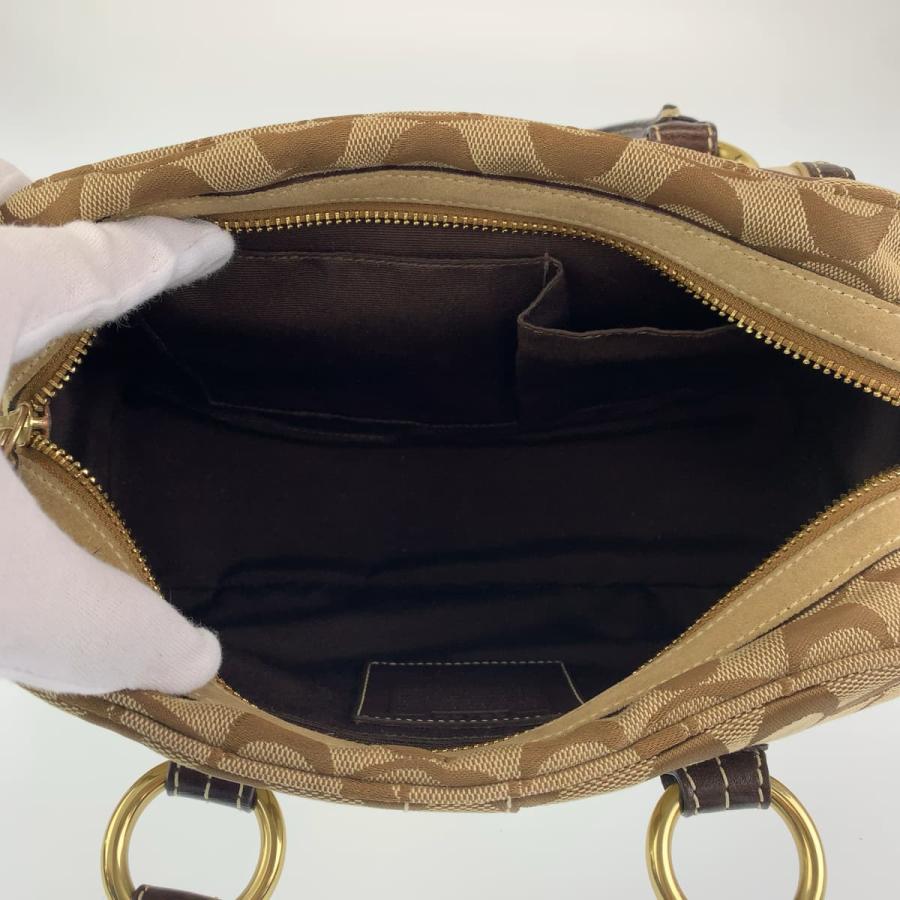 COACH（コーチ） シグネチャー ベージュ ブラウン 茶 キャンバス 6423