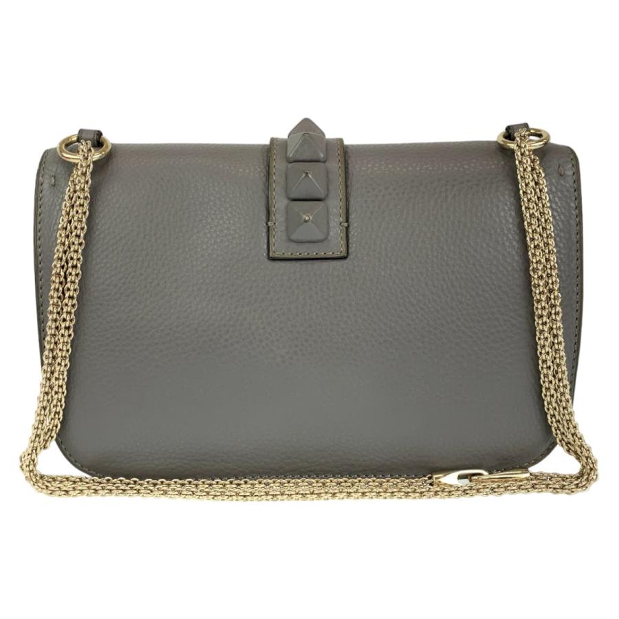 Valentino Garavani ショルダーバッググレー チェーンウォレット 