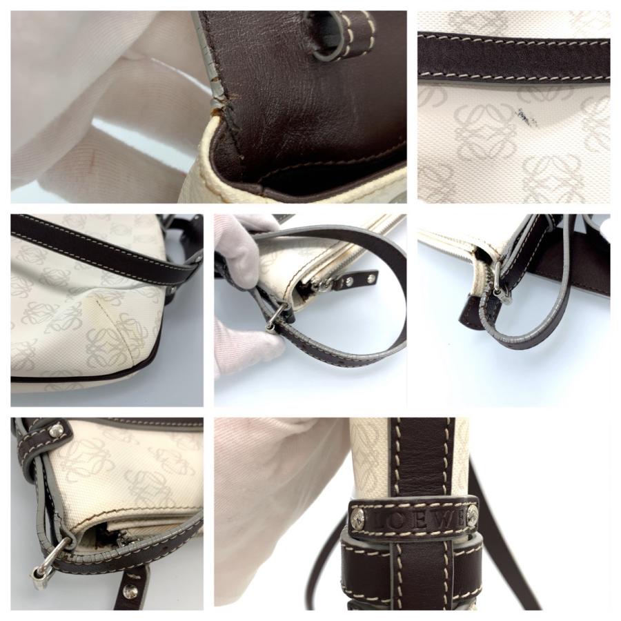 LOEWE ロエベ アナグラム ポーチ付き ホワイト 白 PVC LOEWE ロエベ アナグラム ポーチ付き ホワイト 白 PVC