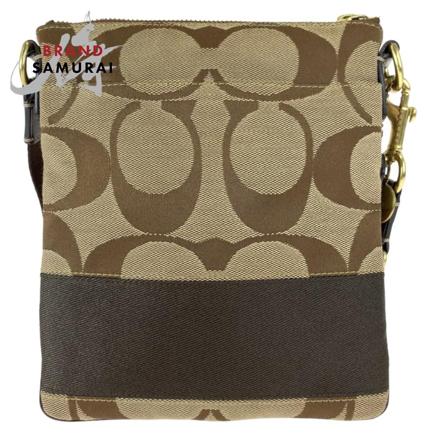 COACH（コーチ） 美品 シグネチャー ブラウン 茶 キャンバス 10129 