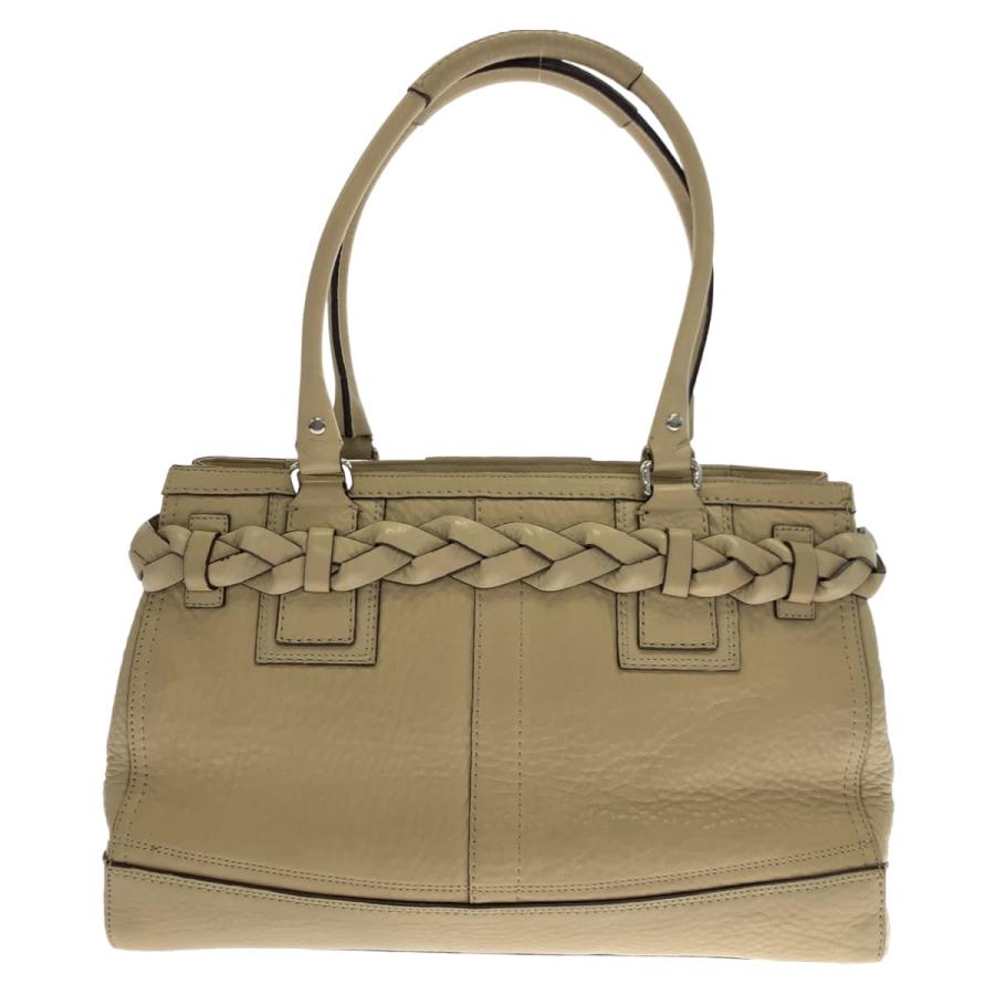 COACH（コーチ） ハンプトンズ ペブルド タッセル ベージュ レザー