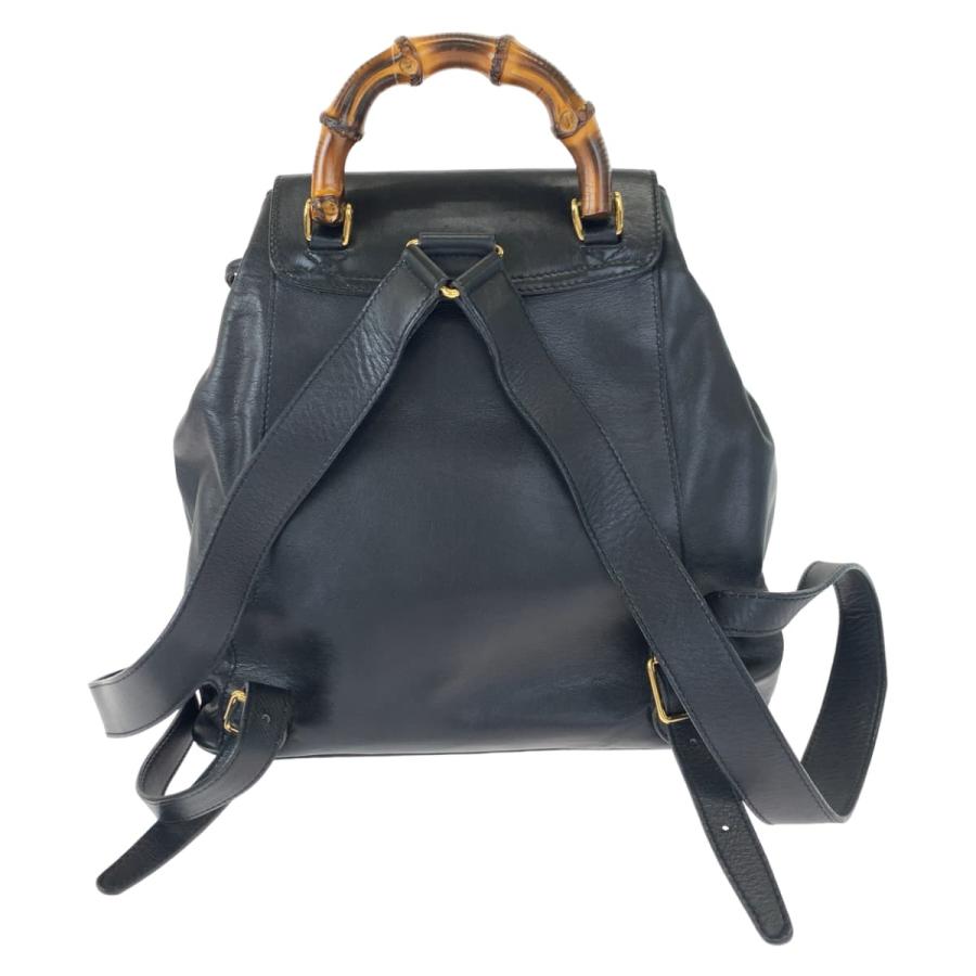 【美品】GUCCIビンテージ スエード レザー リュック バンブー ブラック GUCCI グッチ バンブー バックパック ブラック スエード