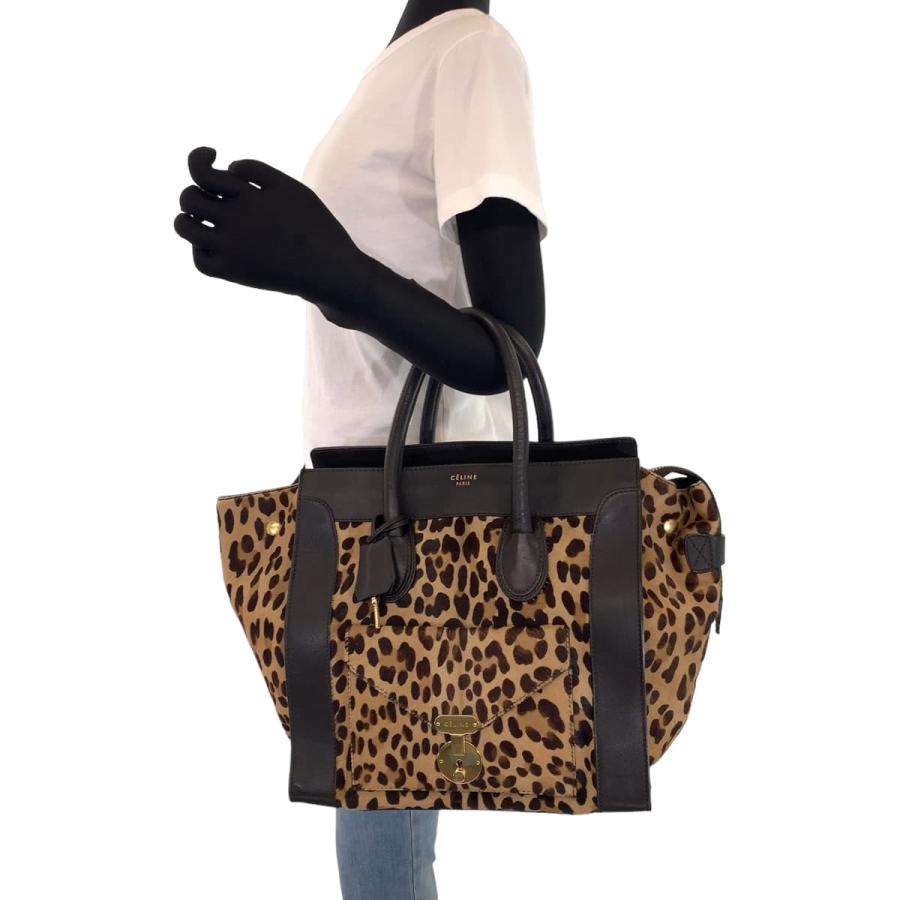 CELINE セリーヌ ラゲージ レオパード柄 ヒョウ柄 ブラウン