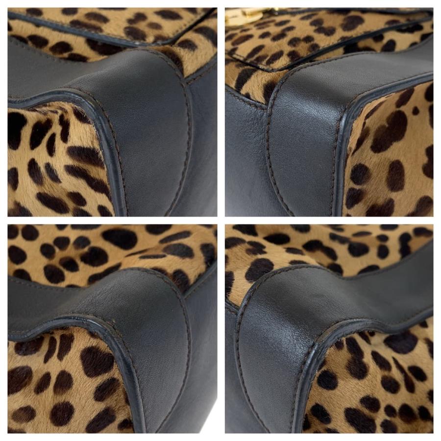 Celine セリーヌ　ブラウン ドット柄 レザーハンドバッグ CELINE（セリーヌ）商品一覧｜ワンダーレックス公式通販サイト