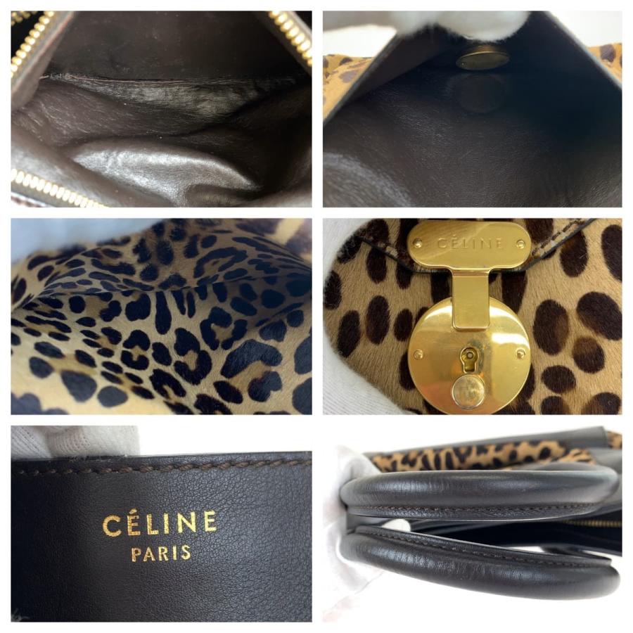 CELINE セリーヌ ラゲージ レオパード柄 ヒョウ柄 ブラウン