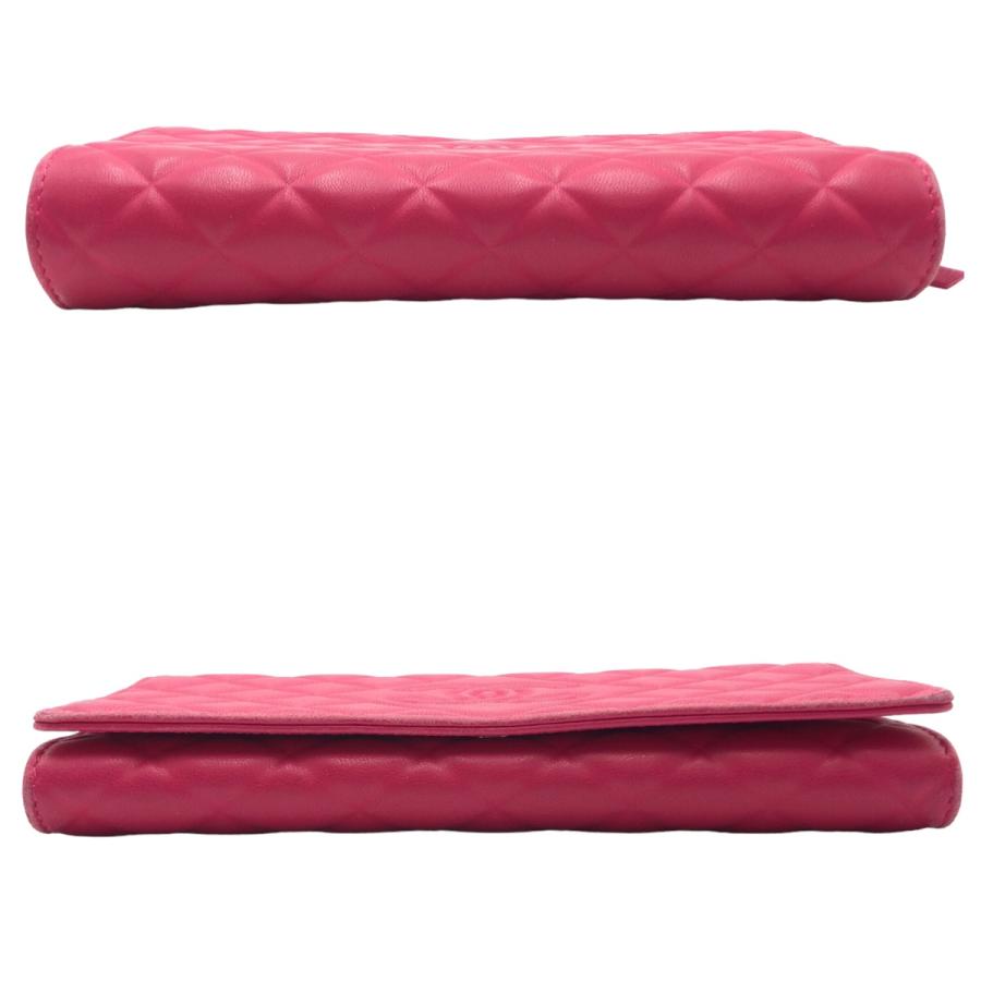 CHANEL（シャネル） 美品 マトラッセ ココマーク ピンク シルバー金具