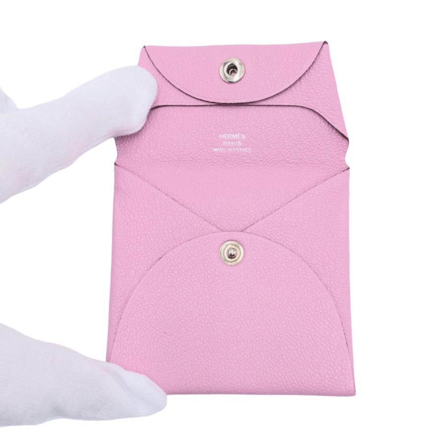 HERMES エルメス バスティア モーヴシルベストル シルバー金具 シェーブル コインケース コンパクトウォレット D刻印 レディース 404936 | HERMES | 06