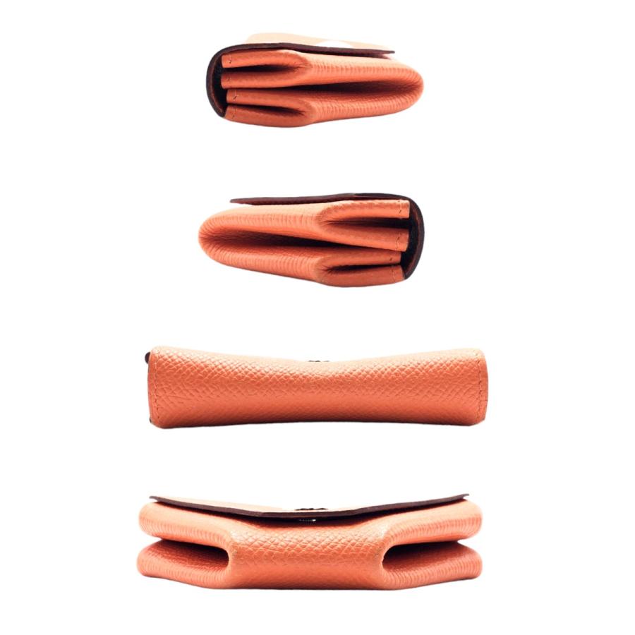 美品✨　エルメス　ケース　ルヴァンキャトル　オレンジ　S刻印 HERMES エルメス ル ヴァンキャトル オレンジ シルバー金具