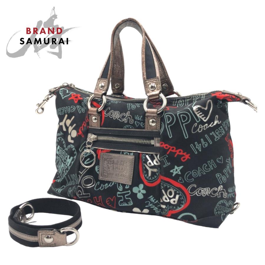 COACH（コーチ） 美品 ポピー グラフィティ ラクシー サッチェル