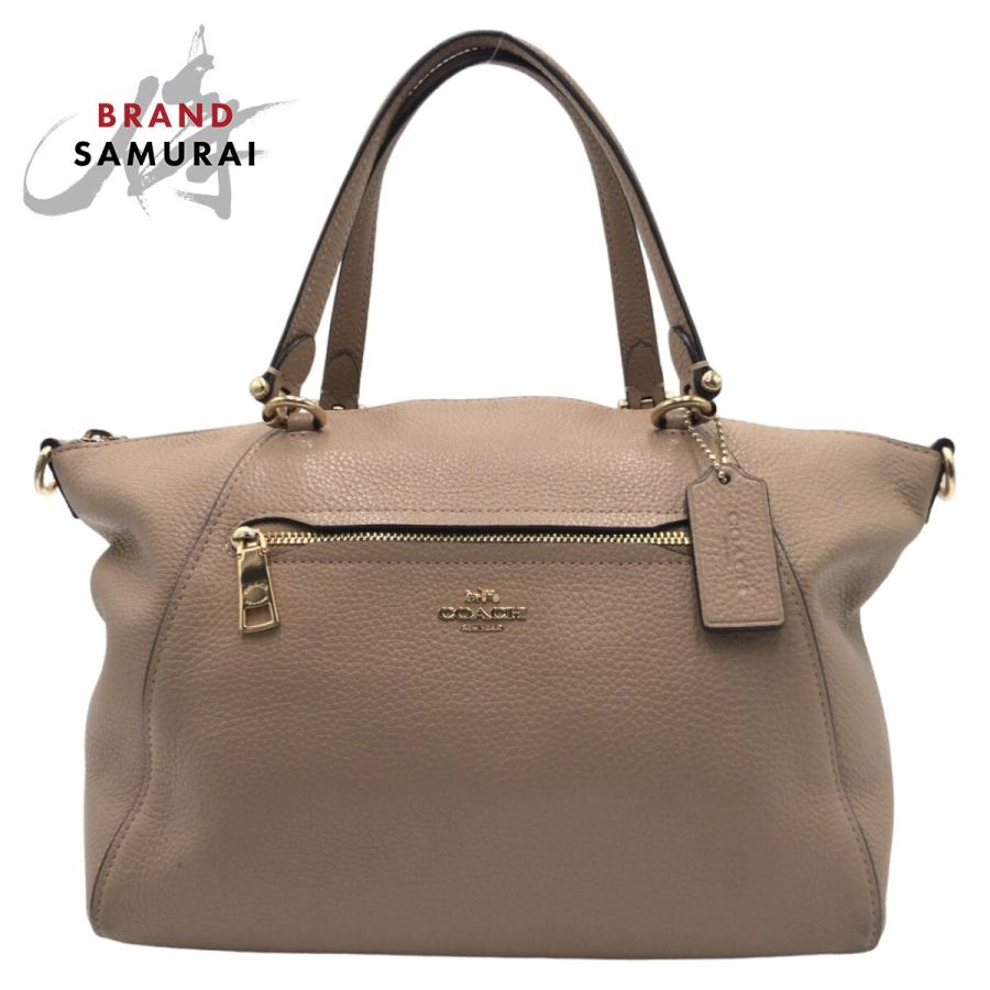 Coach ハンドバッグ ベージュ ゴールド金具 COACH（コーチ） ベージュ ゴールド金具 レザー 79997 ハンドバッグ