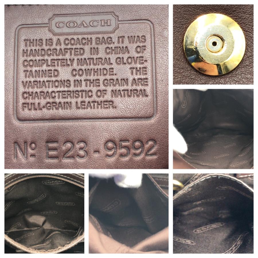 COACH（コーチ） ブラウン 茶 ゴールド金具 レザー 9592 ショルダー